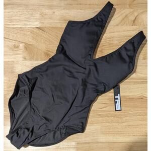 TA3 Plungey Shaping Swimsuit Black XS Regular Long Backless One Piece NWT 3.0